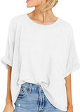 Women's Casual Short Sleeve Loose T-Shirt Top