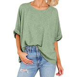 Women's Casual Short Sleeve Loose T-Shirt Top