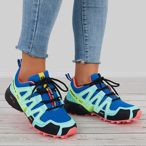 Colorful Breathable Knit Chunky Sole Sneakers