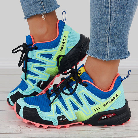 Colorful Breathable Knit Chunky Sole Sneakers