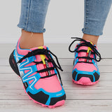 Colorful Breathable Knit Chunky Sole Sneakers