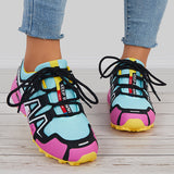 Colorful Breathable Knit Chunky Sole Sneakers