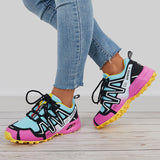 Colorful Breathable Knit Chunky Sole Sneakers