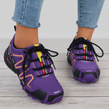 Colorful Breathable Knit Chunky Sole Sneakers