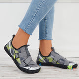 Women Buckle Decor Water Shoes Quick Drying Aqua Sneakers