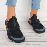 Women Buckle Decor Water Shoes Quick Drying Aqua Sneakers