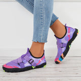 Women Buckle Decor Water Shoes Quick Drying Aqua Sneakers